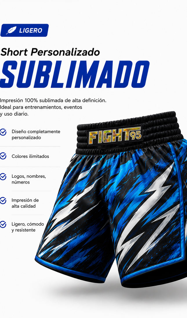 Custom Sport Muay Thai Shorts SUBLIMADO